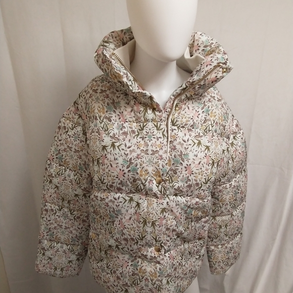J. Crew Jackets & Blazers - XS Floral J.Crew Puffer Jacket